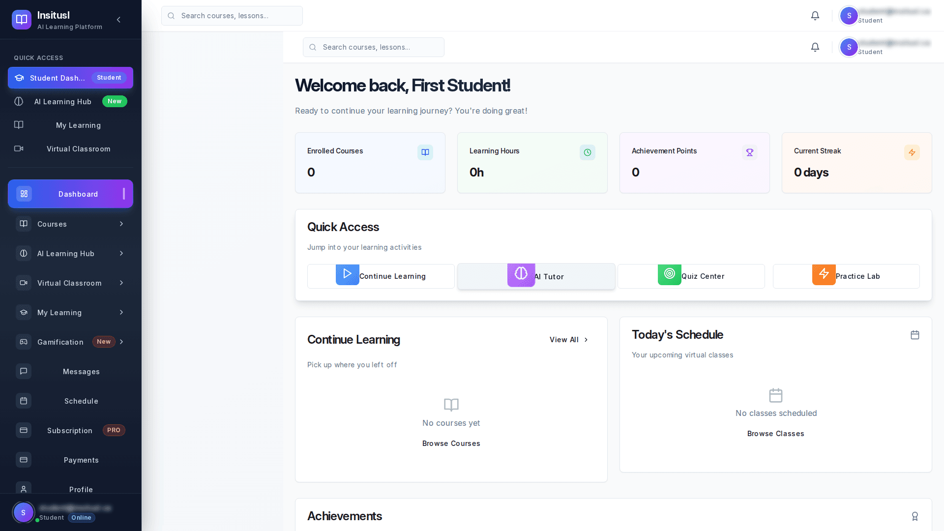 Learning Progress Hub